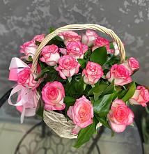 Цветочная композиция из Розы в корзине #REPLACE_PRED# Донецке